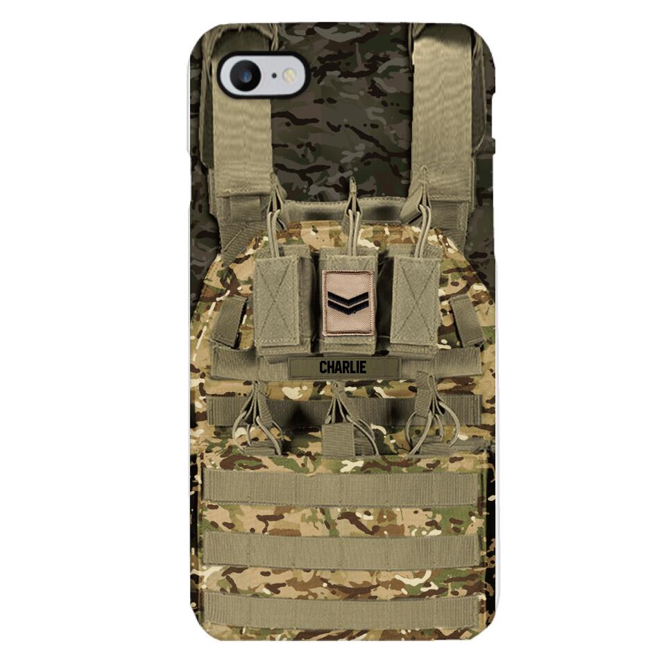 Personalized British Soldier Phone Case Printed 25MAR-DT28