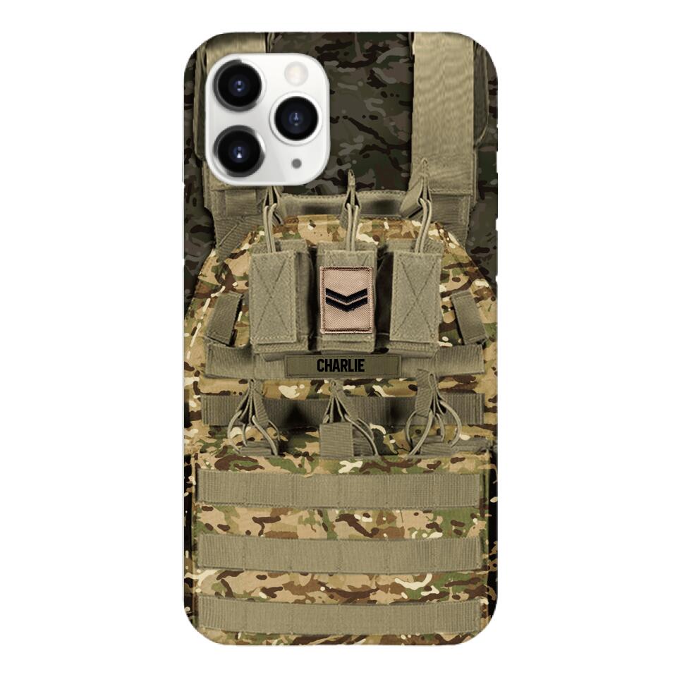 Personalized British Soldier Phone Case Printed 25MAR-DT28