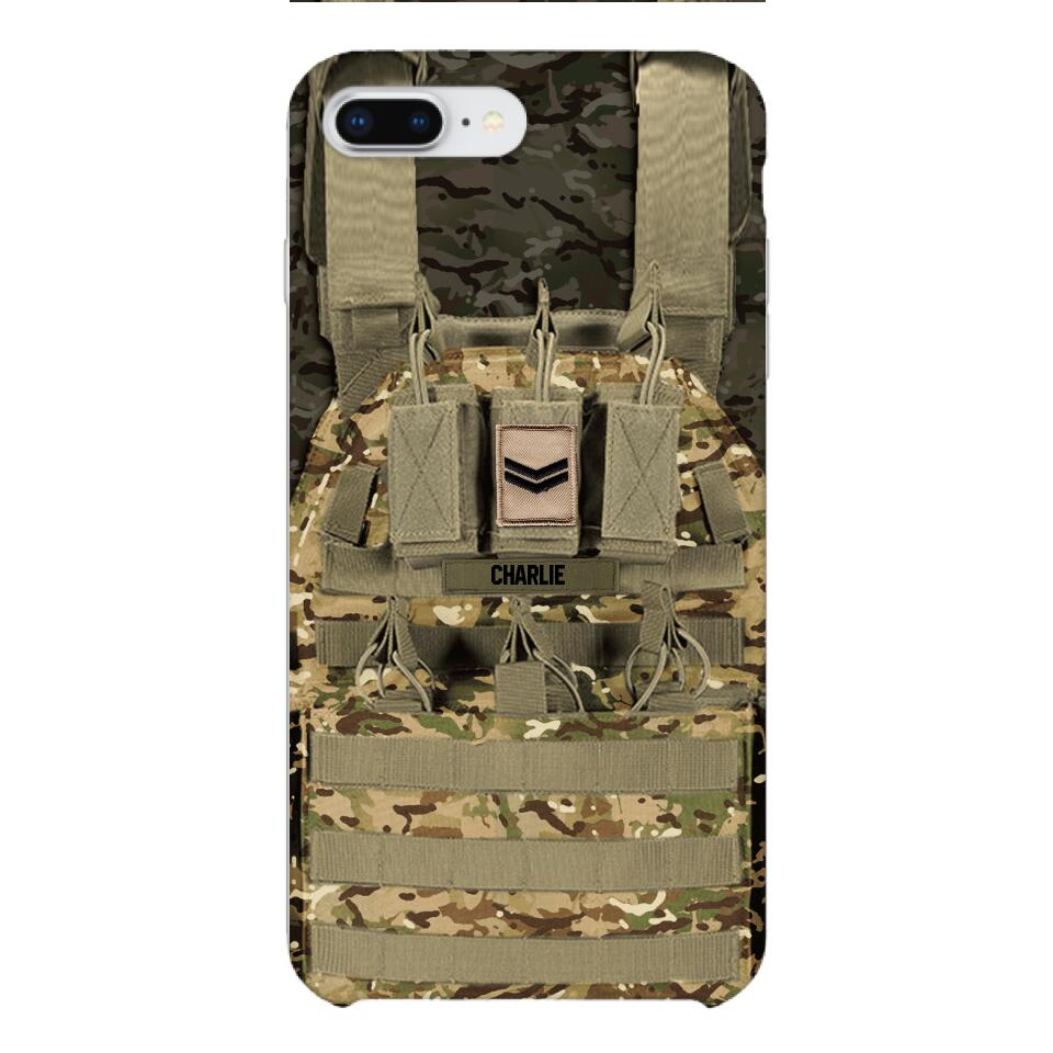 Personalized British Soldier Phone Case Printed 25MAR-DT28
