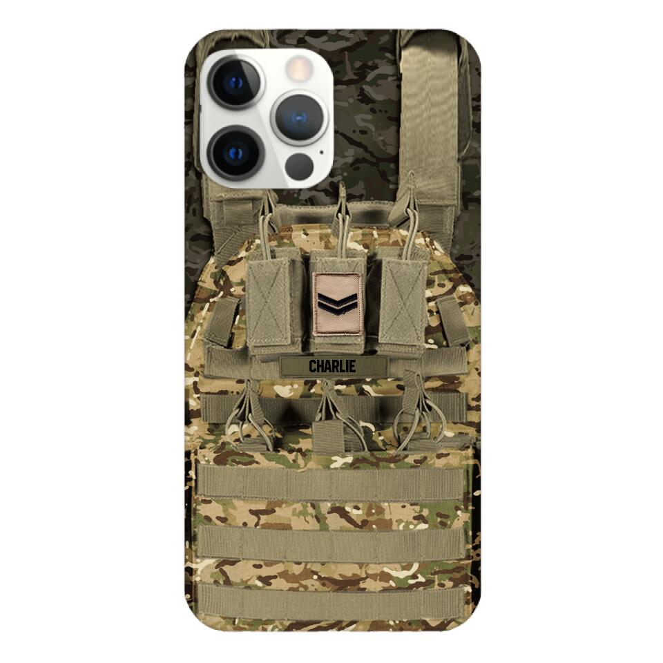 Personalized British Soldier Phone Case Printed 25MAR-DT28