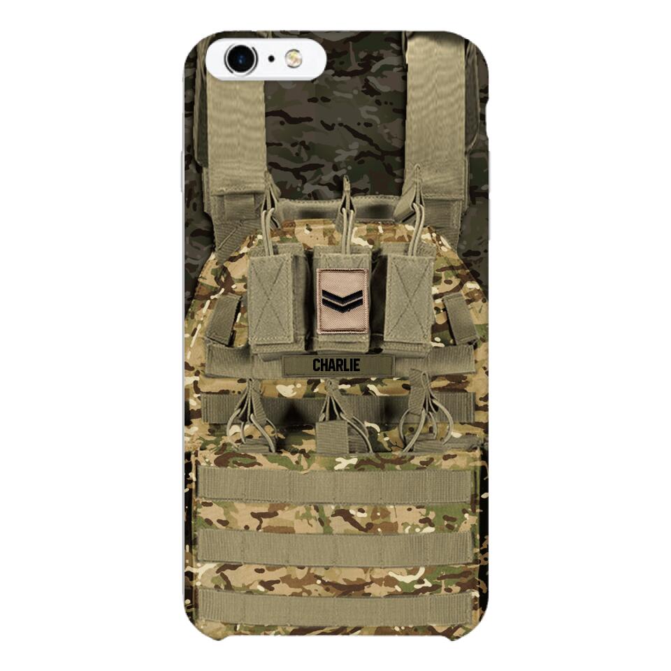 Personalized British Soldier Phone Case Printed 25MAR-DT28
