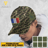 Personalized French Soldier Camo Peaked Cap Printed MTTN2803