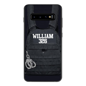 Personalized Thin Blue Line Phone Case Printed 25MAR-LN28
