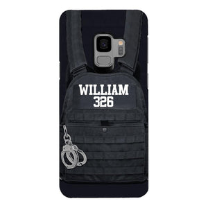 Personalized Thin Blue Line Phone Case Printed 25MAR-LN28