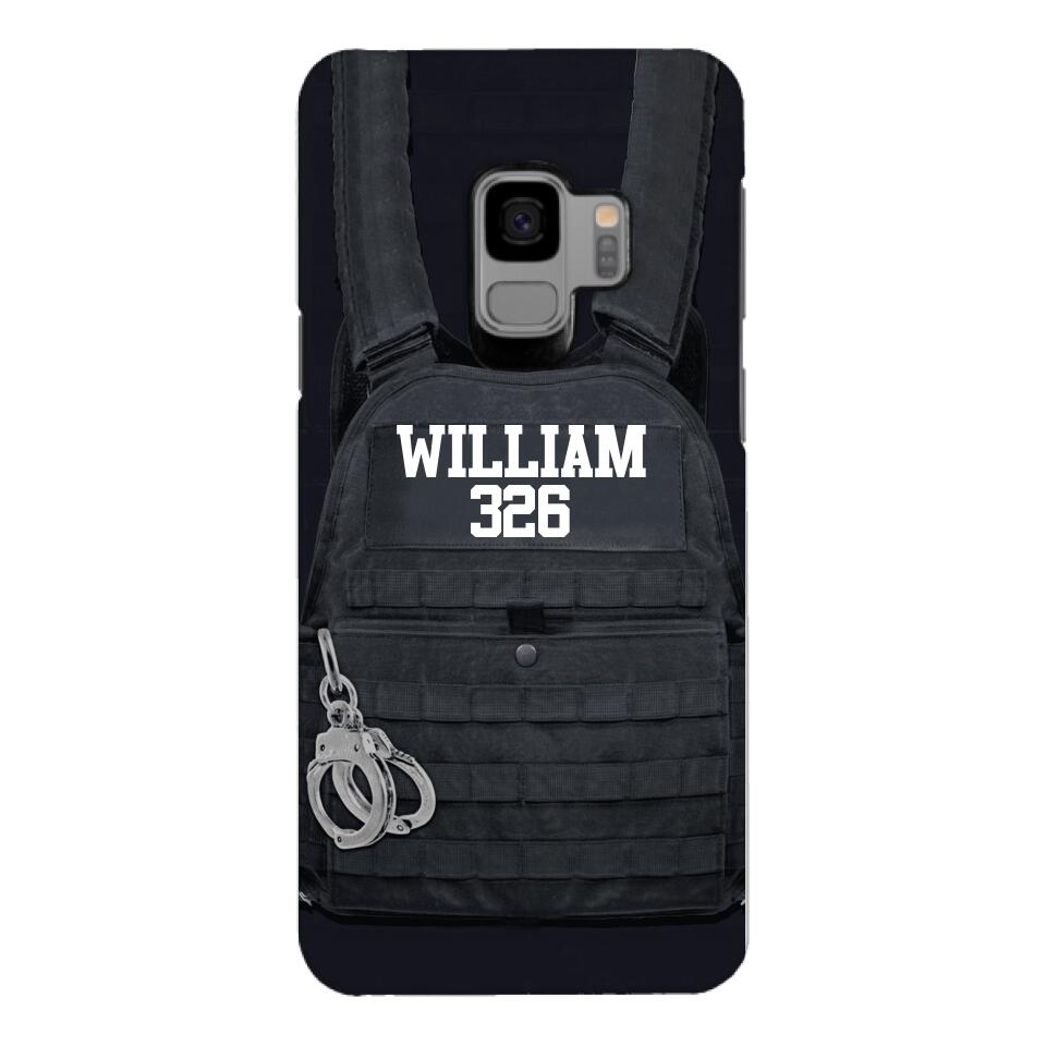 Personalized Thin Blue Line Phone Case Printed 25MAR-LN28