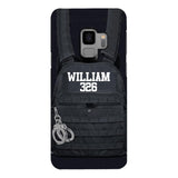 Personalized Thin Blue Line Phone Case Printed 25MAR-LN28