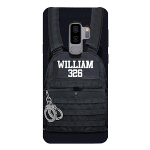 Personalized Thin Blue Line Phone Case Printed 25MAR-LN28