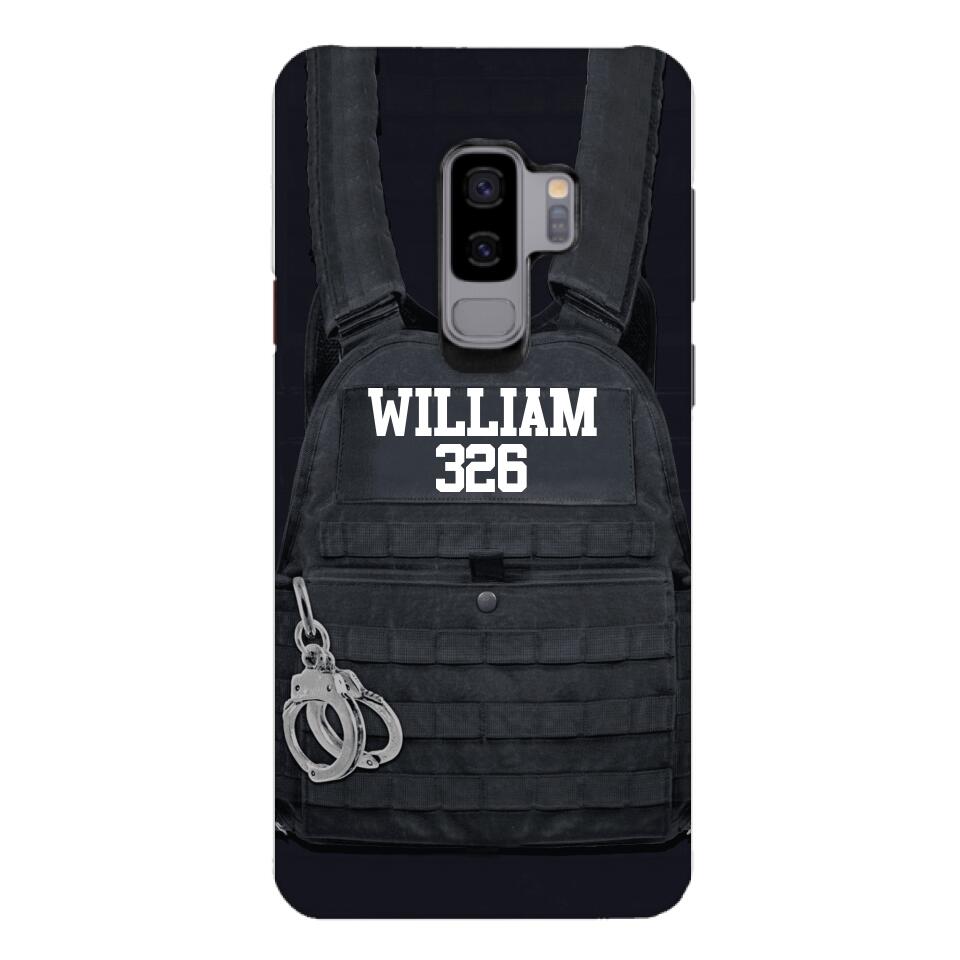 Personalized Thin Blue Line Phone Case Printed 25MAR-LN28