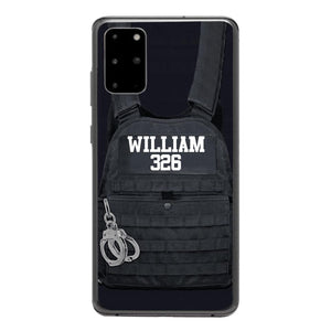 Personalized Thin Blue Line Phone Case Printed 25MAR-LN28