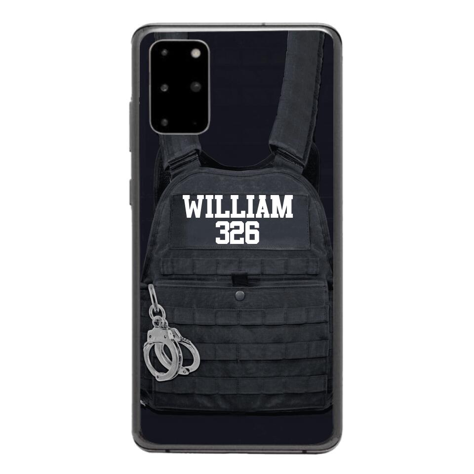 Personalized Thin Blue Line Phone Case Printed 25MAR-LN28
