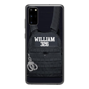 Personalized Thin Blue Line Phone Case Printed 25MAR-LN28