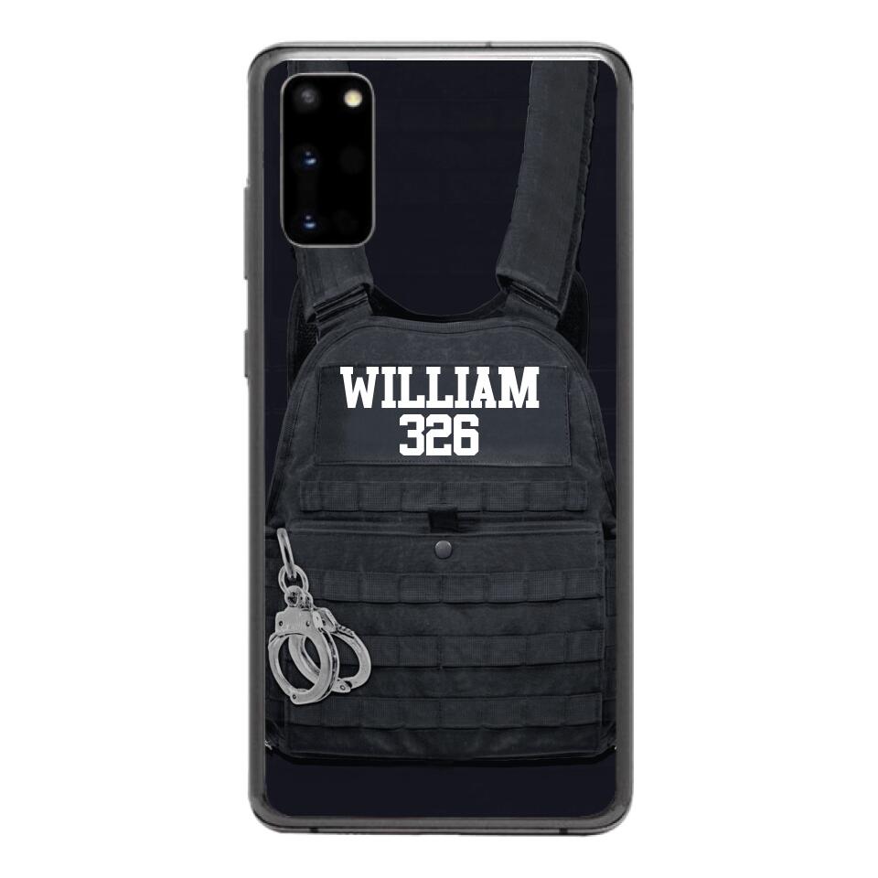 Personalized Thin Blue Line Phone Case Printed 25MAR-LN28