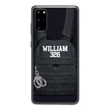 Personalized Thin Blue Line Phone Case Printed 25MAR-LN28