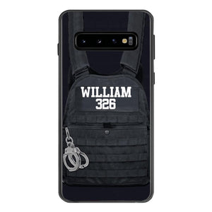 Personalized Thin Blue Line Phone Case Printed 25MAR-LN28