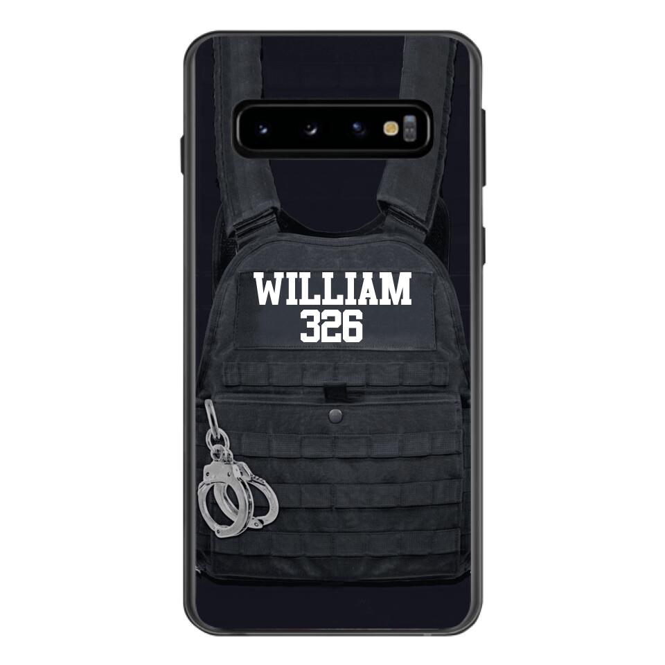 Personalized Thin Blue Line Phone Case Printed 25MAR-LN28