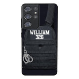 Personalized Thin Blue Line Phone Case Printed 25MAR-LN28