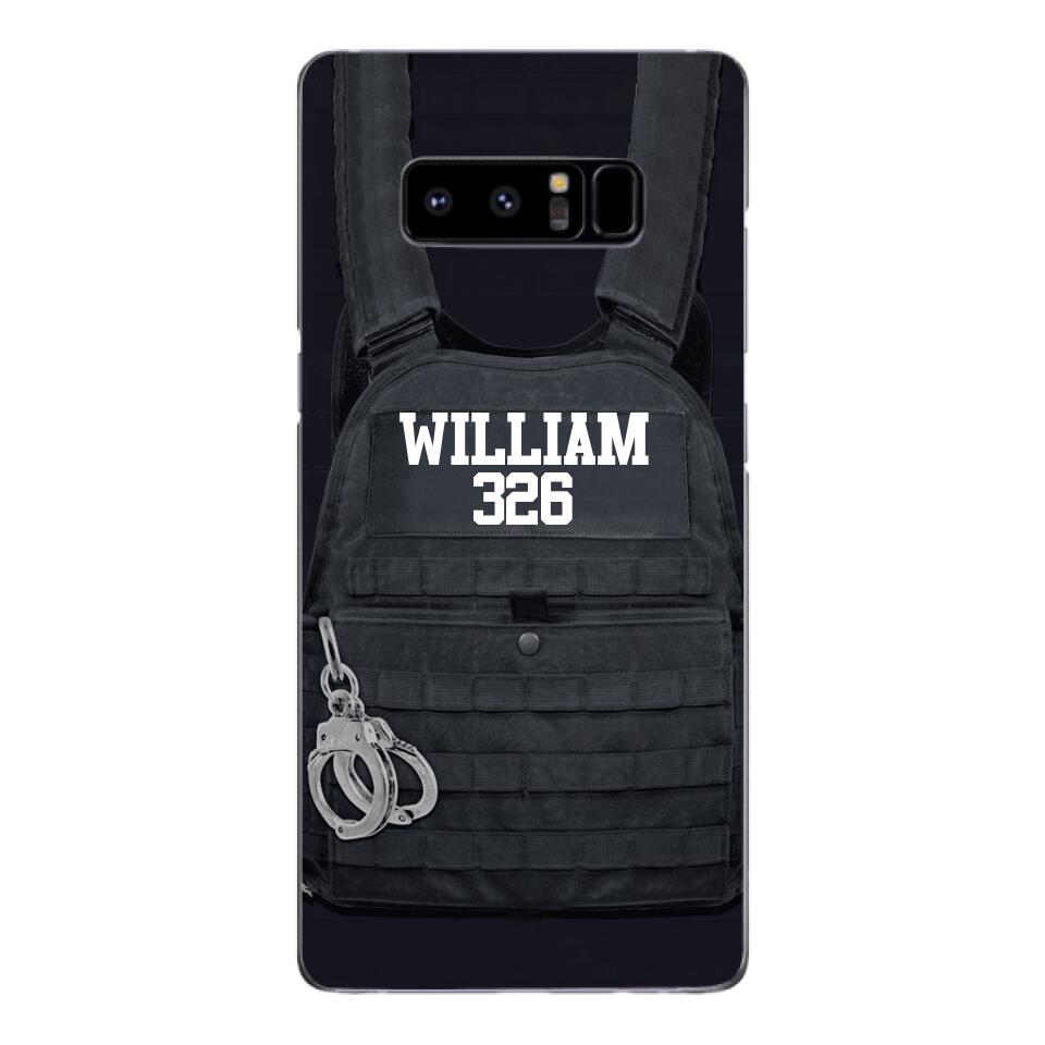 Personalized Thin Blue Line Phone Case Printed 25MAR-LN28