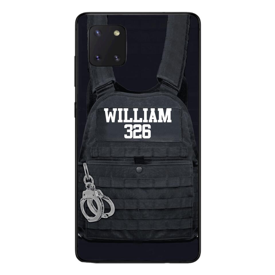 Personalized Thin Blue Line Phone Case Printed 25MAR-LN28