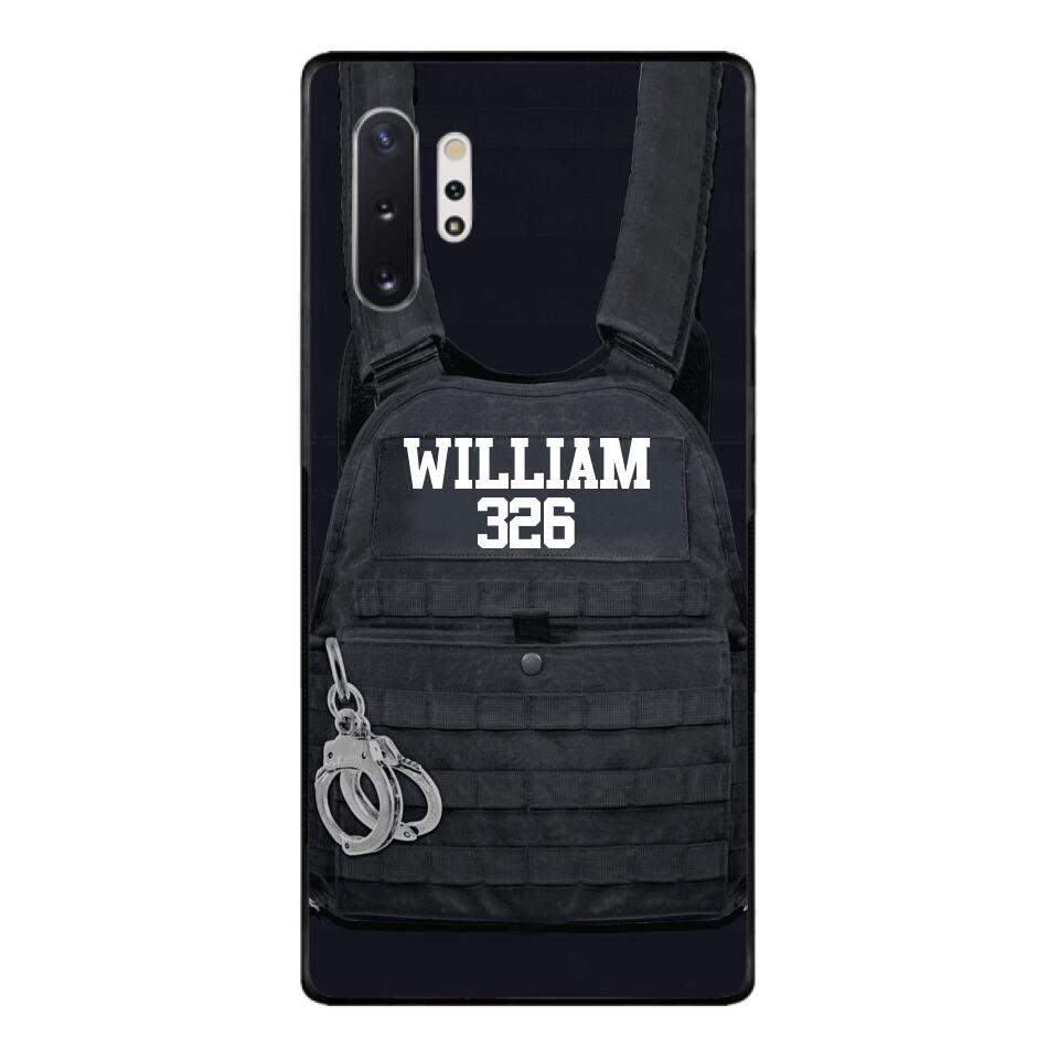 Personalized Thin Blue Line Phone Case Printed 25MAR-LN28