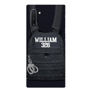Personalized Thin Blue Line Phone Case Printed 25MAR-LN28