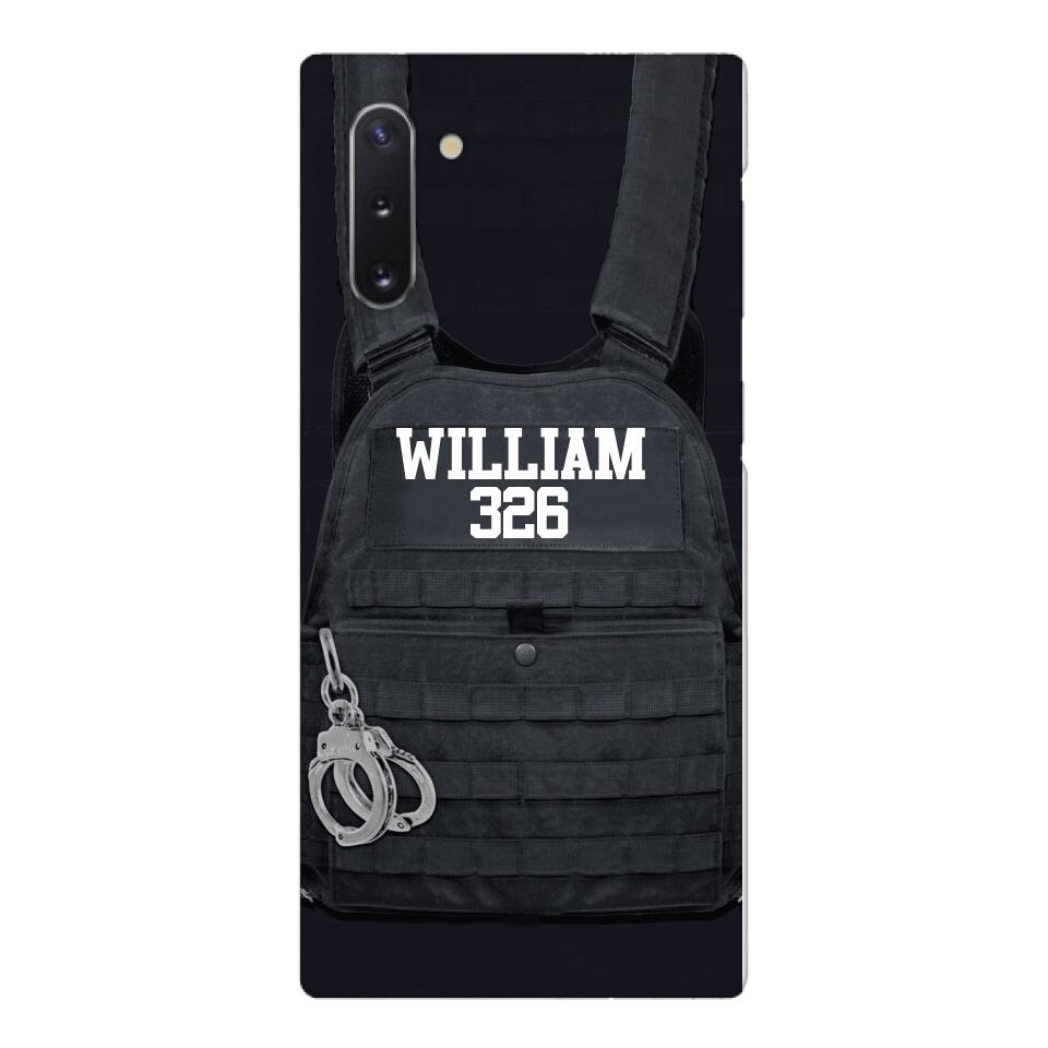 Personalized Thin Blue Line Phone Case Printed 25MAR-LN28