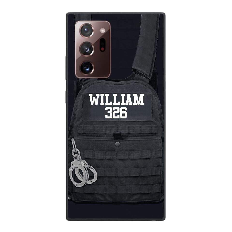 Personalized Thin Blue Line Phone Case Printed 25MAR-LN28