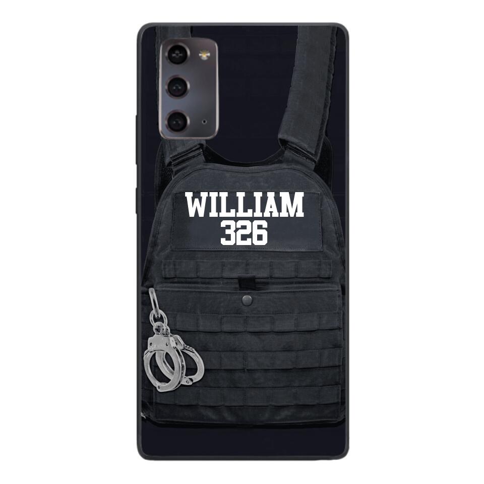 Personalized Thin Blue Line Phone Case Printed 25MAR-LN28