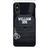 Personalized Thin Blue Line Phone Case Printed 25MAR-LN28