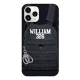 Personalized Thin Blue Line Phone Case Printed 25MAR-LN28