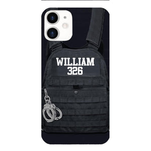 Personalized Thin Blue Line Phone Case Printed 25MAR-LN28