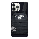 Personalized Thin Blue Line Phone Case Printed 25MAR-LN28