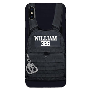 Personalized Thin Blue Line Phone Case Printed 25MAR-LN28