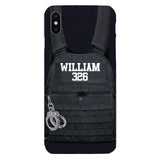 Personalized Thin Blue Line Phone Case Printed 25MAR-LN28