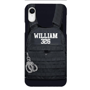 Personalized Thin Blue Line Phone Case Printed 25MAR-LN28