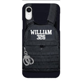 Personalized Thin Blue Line Phone Case Printed 25MAR-LN28