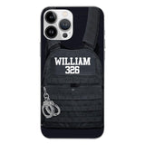 Personalized Thin Blue Line Phone Case Printed 25MAR-LN28