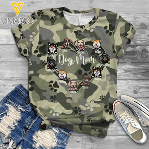Personalized Dog Mom Tshirt Printed QTDT2903
