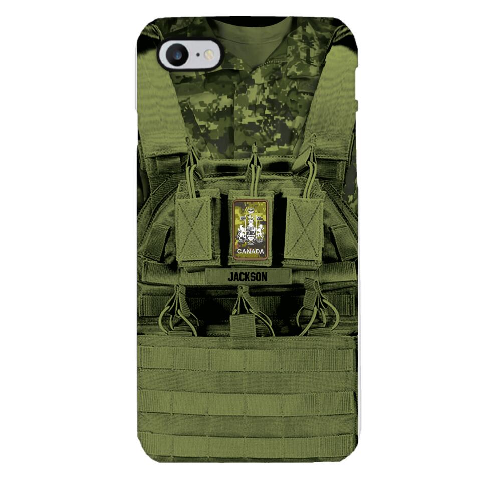 Personalized Canadian Soldier Phone Case Printed 25MAR-DT29