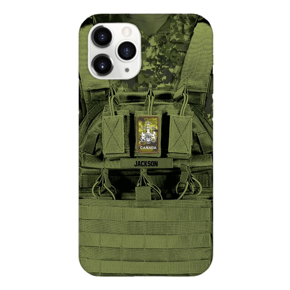 Personalized Canadian Soldier Phone Case Printed 25MAR-DT29