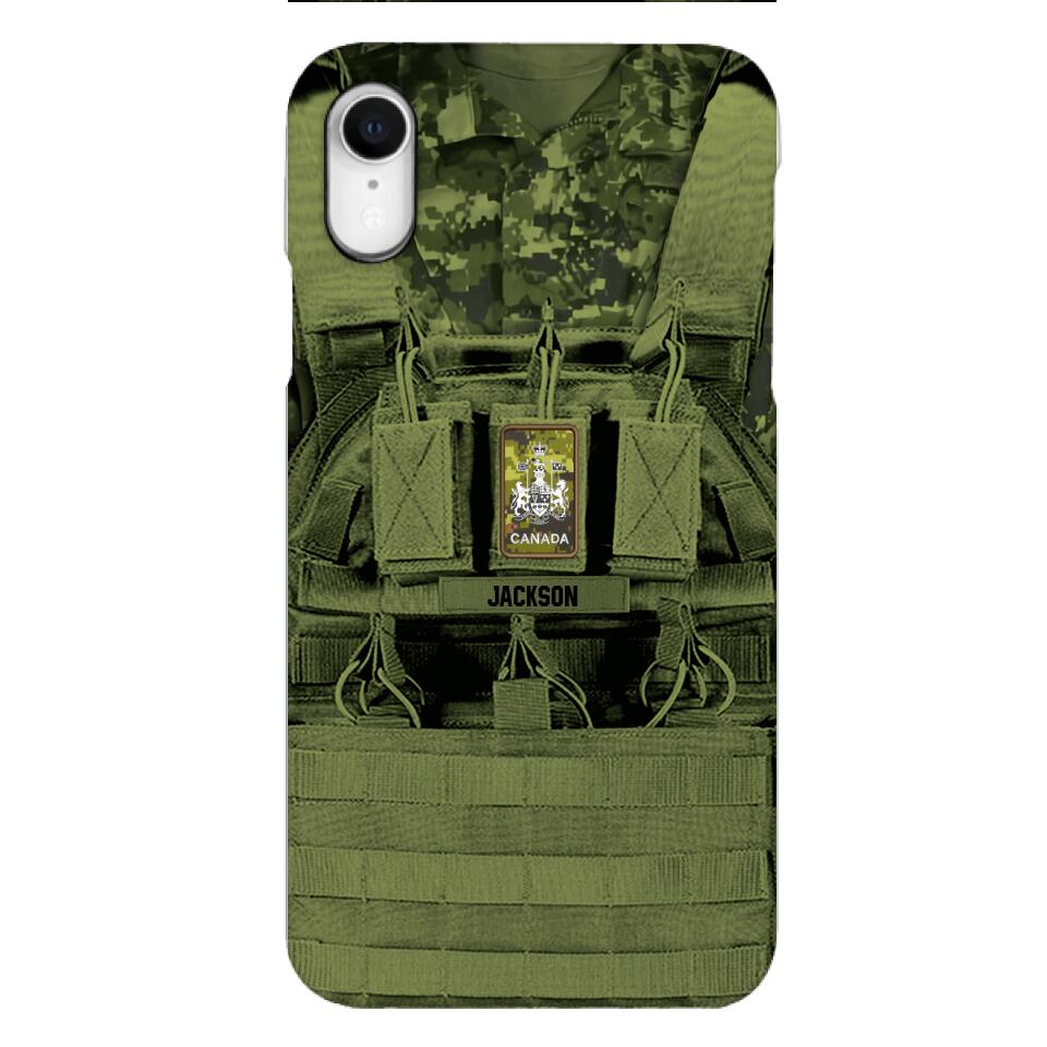 Personalized Canadian Soldier Phone Case Printed 25MAR-DT29