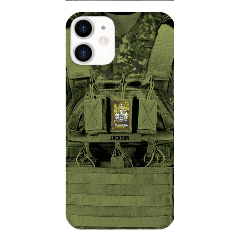 Personalized Canadian Soldier Phone Case Printed 25MAR-DT29