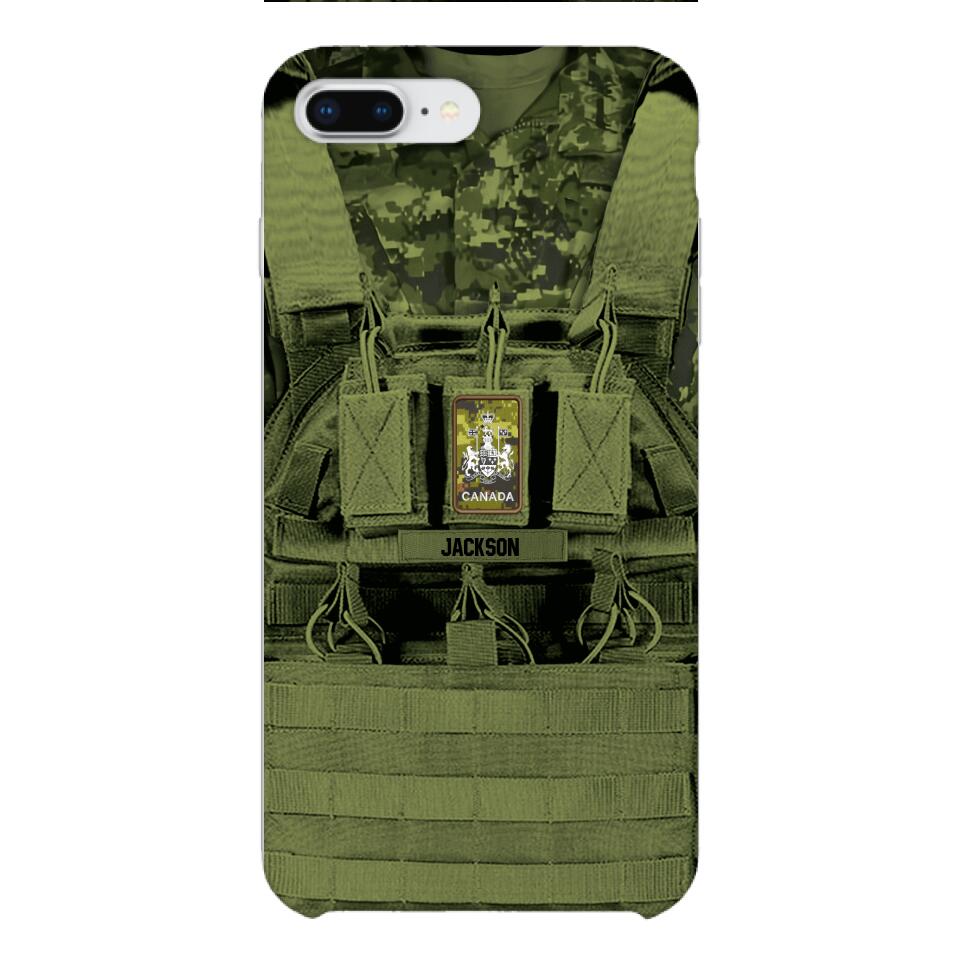 Personalized Canadian Soldier Phone Case Printed 25MAR-DT29