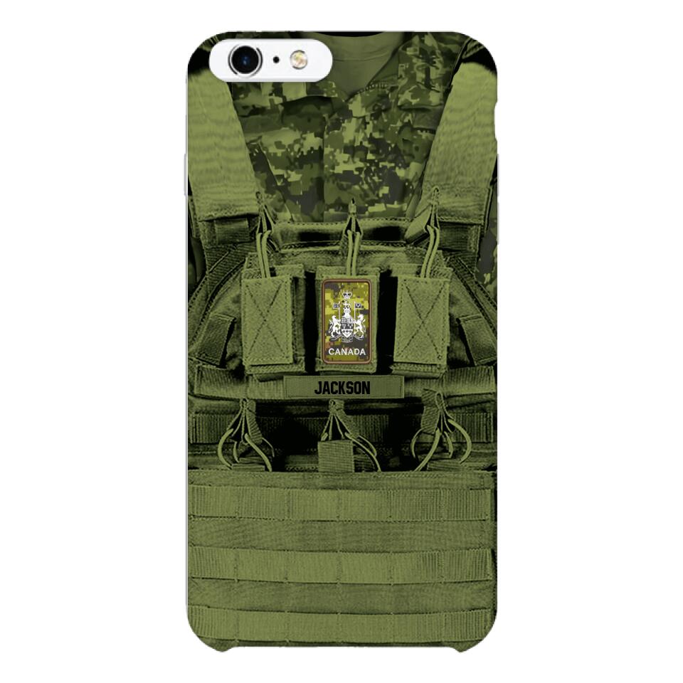 Personalized Canadian Soldier Phone Case Printed 25MAR-DT29