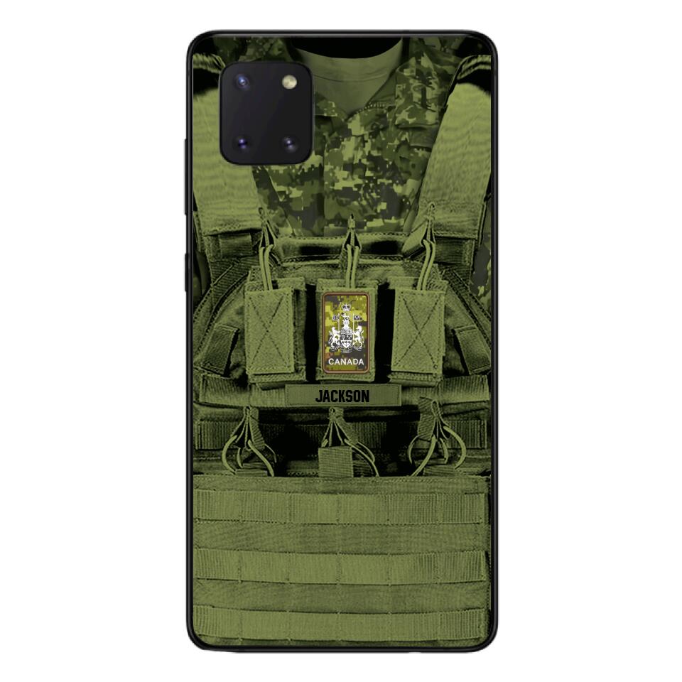 Personalized Canadian Soldier Phone Case Printed 25MAR-DT29