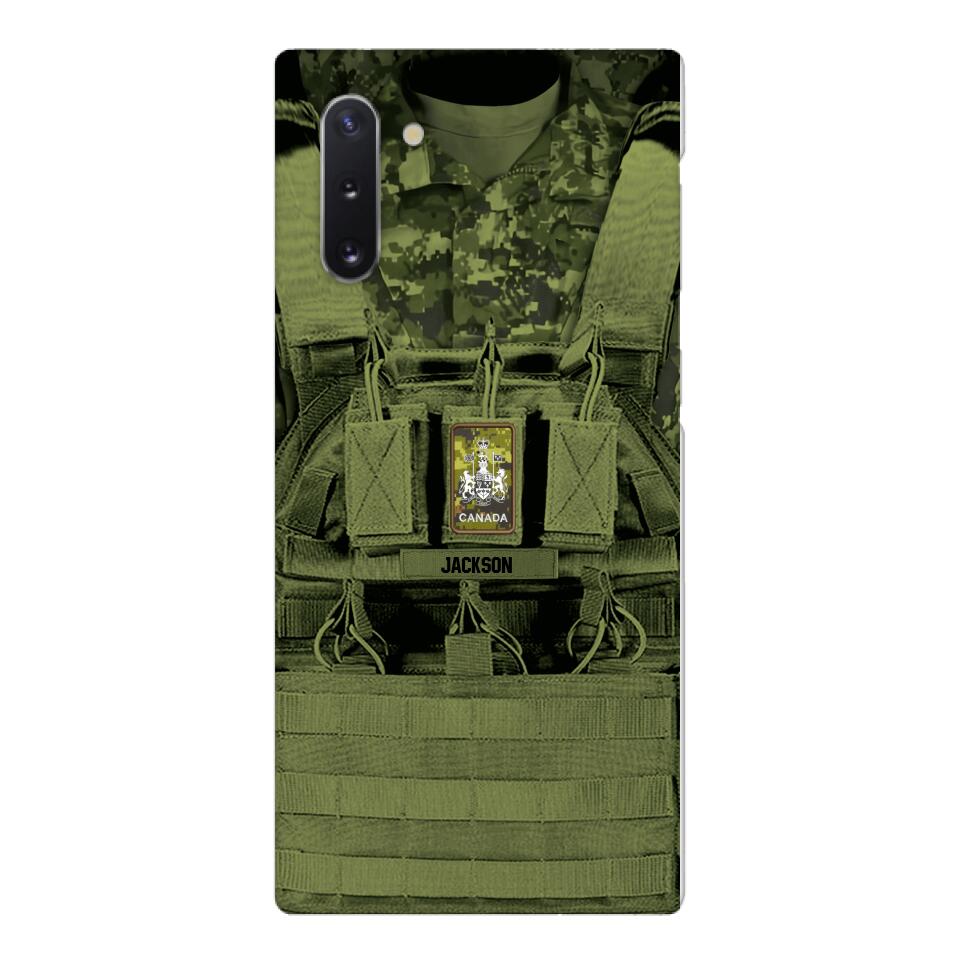 Personalized Canadian Soldier Phone Case Printed 25MAR-DT29