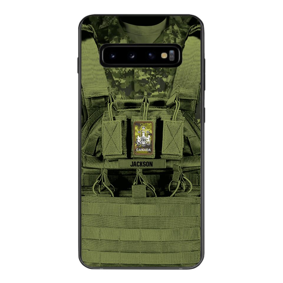 Personalized Canadian Soldier Phone Case Printed 25MAR-DT29