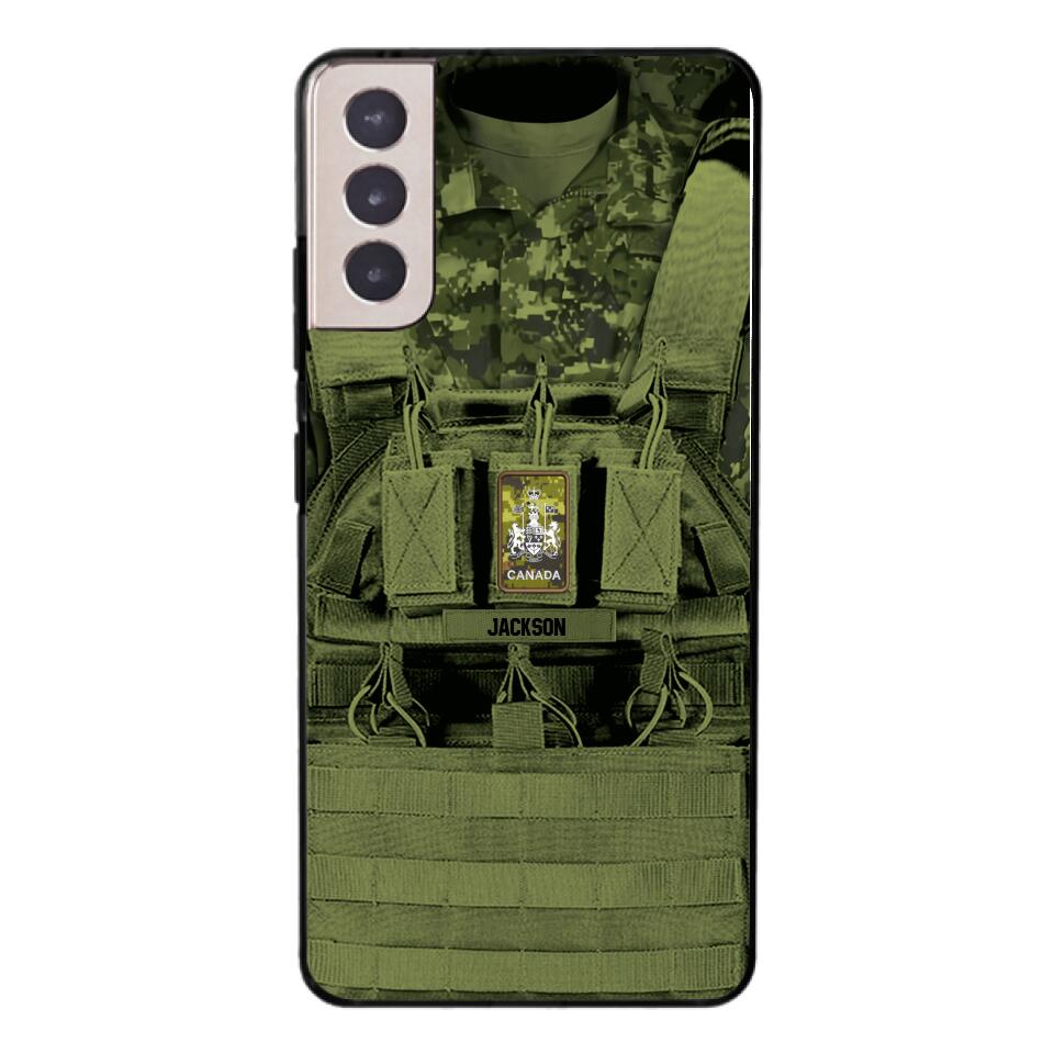 Personalized Canadian Soldier Phone Case Printed 25MAR-DT29