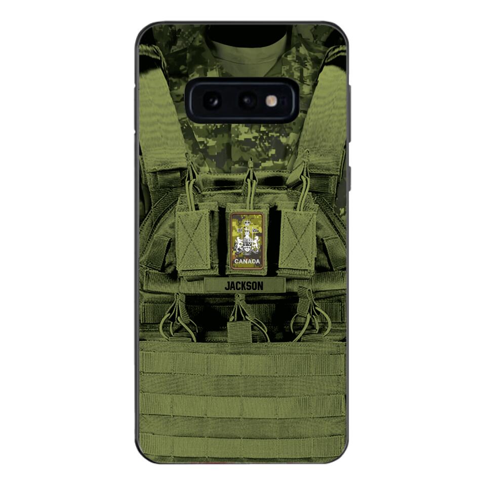 Personalized Canadian Soldier Phone Case Printed 25MAR-DT29