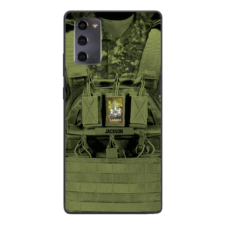 Personalized Canadian Soldier Phone Case Printed 25MAR-DT29