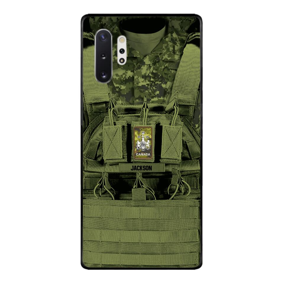 Personalized Canadian Soldier Phone Case Printed 25MAR-DT29